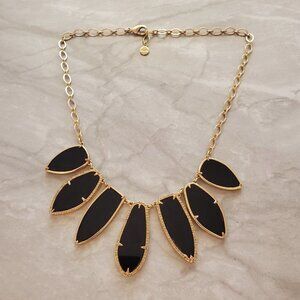 ✨ Stella and Dot Allegra Black Enamel Rhinestone Crystal Pave Statement ✨